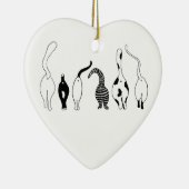 猫お尻 セラミックオーナメント (右)