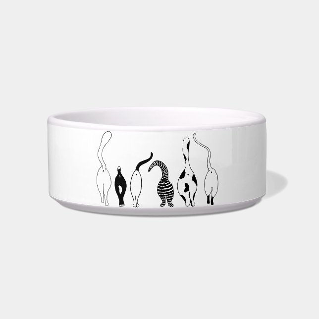 猫お尻 ボウル (正面)