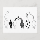 猫お尻 ポストカード (正面)