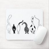 猫お尻 マウスパッド (マウス)