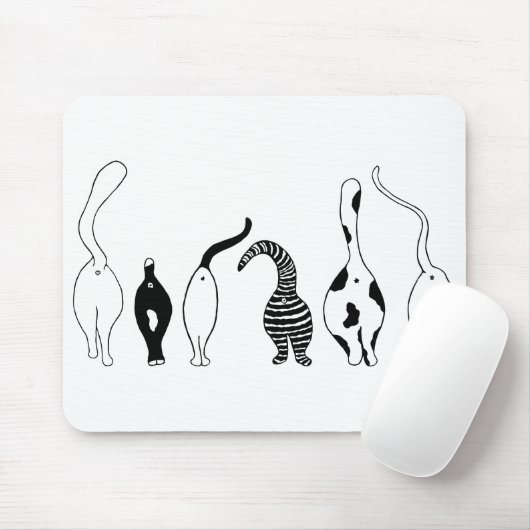 猫お尻 マウスパッド (マウス)