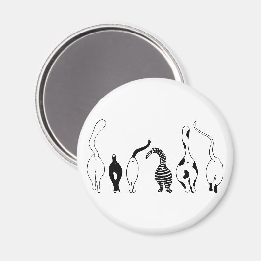 猫お尻 マグネット (正面/裏面)