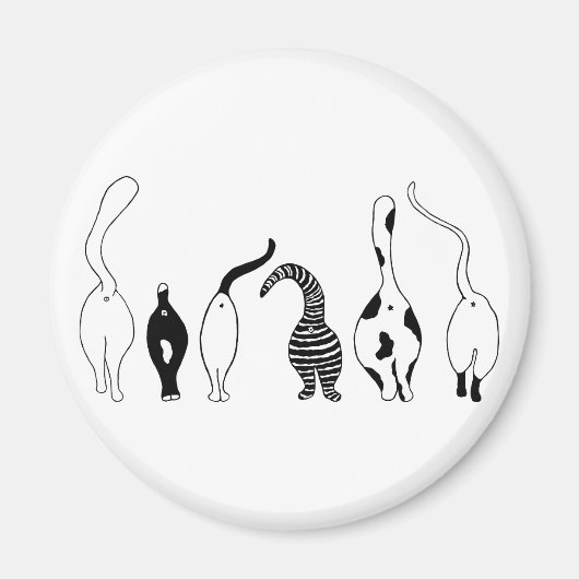 猫お尻 マグネット (正面)