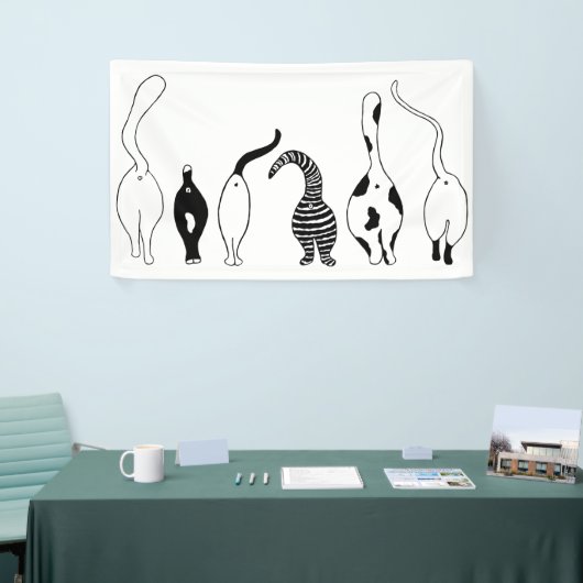 猫お尻 横断幕 (トレードショー)