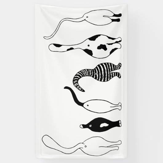 猫お尻 横断幕 (縦)