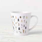 猫お尻、熱狂する猫レディ、猫お尻、おもしろい猫 カフェラテマグ (右)