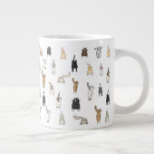 猫お尻、熱狂する猫レディ、猫お尻、おもしろい猫 ジャンボコーヒーマグカップ (右)