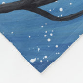 猫お洒落がいる月 フリースブランケット (角)