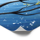 猫お洒落がいる月 ポスター (角)