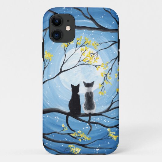 猫お洒落がいる月 Case-Mate iPhoneケース (裏面)