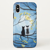 猫お洒落がいる月 Case-Mate iPhoneケース (裏面)