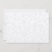 猫お洒落がティーカップに座るクリスマスパーティー 招待状 (裏面)