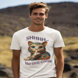 猫お洒落の声が聞こえない気に Tシャツ