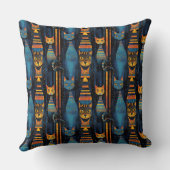猫お洒落エジプトのAIアート クッション (裏面)