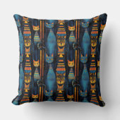 猫お洒落エジプトのAIアート クッション (正面)