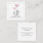 猫お洒落カスタムキッド遊ズ群 コーリングカード (正面/裏面)