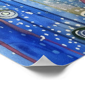 猫お洒落カラフルポスター ポスター (角)