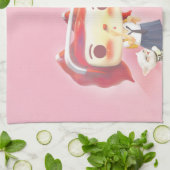 猫お洒落キャラクター キッチンタオル (折り畳み)