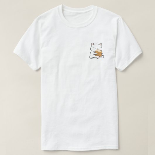 猫お洒落トースト計 Tシャツ (デザイン正面)