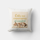 猫お洒落可愛おもしろいい クッション (正面)