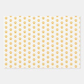 猫お洒落柄をテーマにしたカラフル ラッピングペーパーシート (正面3)