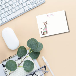 猫お洒落母猫好きかわいい水彩カスタム ポストイット