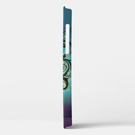 猫お洒落満月のアートワーク愛する Case-Mate iPhoneケース (裏面 / 左)