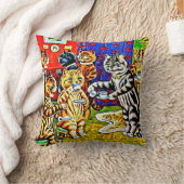 "猫お茶会"はルイWain猫の枕を様式化しました クッション (ブランケット)