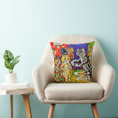 "猫お茶会"はルイWain猫の枕を様式化しました クッション (椅子)