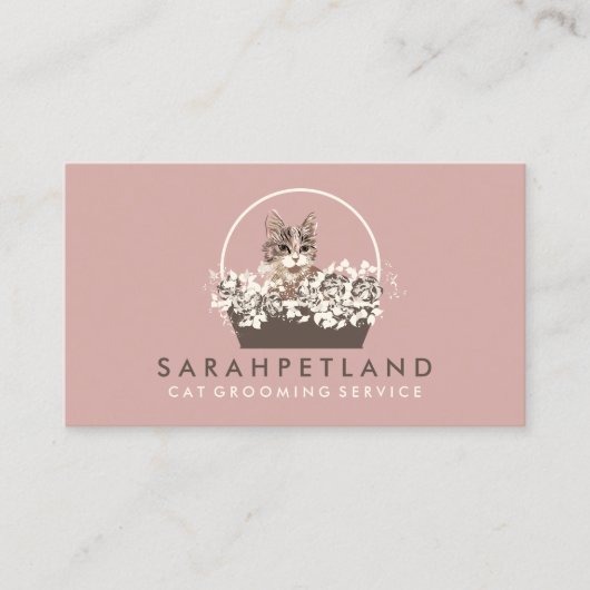 猫かご ボーホー シック 名刺 (正面)