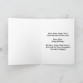 猫からのハッピーバースデー-最高の今までも猫ママ! カード (内部)