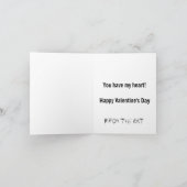 猫からのバレンタイン シーズンカード (内部)