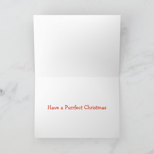 猫からのメリークリスマス シーズンカード (内部)