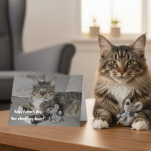 猫からの父の幸せな日 カード