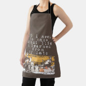 猫から学んだことが私の人生に必要な全てだ エプロン (インサイチュ)