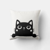 猫から愛情深いペット飼い主おはよう クッション (裏面)