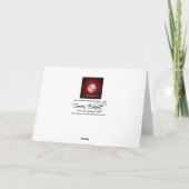 猫から生まれた猫ピンクのニャーお母さんの日から カード (裏面)