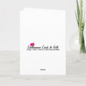 猫から見た誕生日(誕生日カード) カード (裏面)