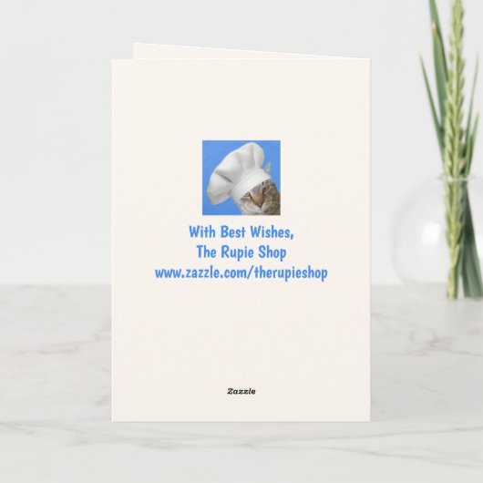 「猫から」誕生日 カード (裏面)