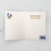 「猫から」誕生日 カード (内部)