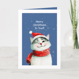 猫かわいいおもしろいメリークリスマスカード シーズンカード
