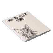 猫かわいいアート書のパッドはパーソナライズされた固定 ノートパッド (アングル)