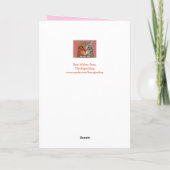 猫かわいいカスタムバレンタインデー シーズンカード (裏面)