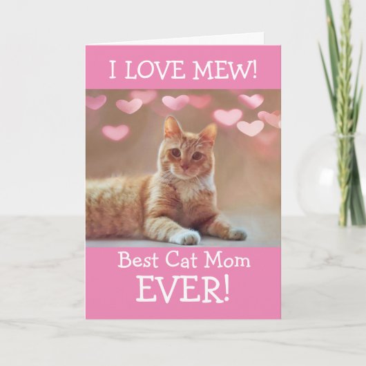 猫かわいいカスタム母の日から シーズンカード (正面)