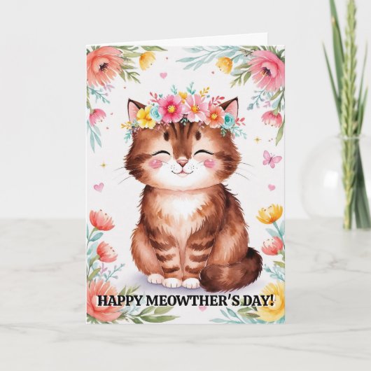 猫かわいいカードから母おもしろいの日 シーズンカード (正面)