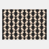 猫かわいいヨガ猫 ラッピングペーパーシート (正面)