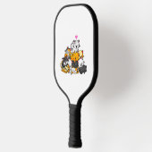 猫かわいい子猫パイル猫アニメかわいい猫ギフト ピックルボールラケット (左)