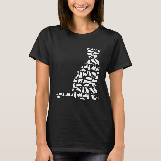 猫かわいい猫ちゃん猫 Tシャツ (正面)