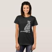 猫かわいい猫ちゃん猫 Tシャツ (正面フル)