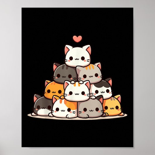 猫かわいい猫アニメかわいい寧子 ポスター (正面)